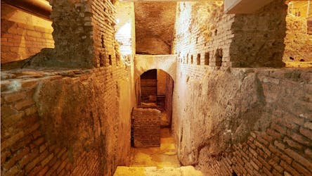 Rome’s underground and piazzas guided walking tour
